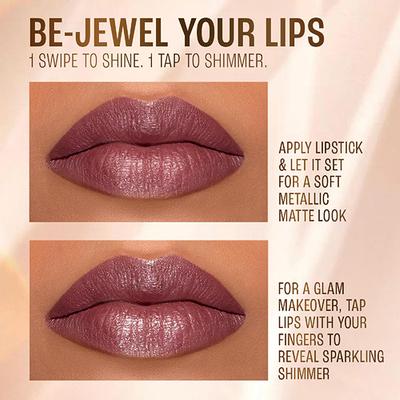 Lakme Be-Jewel Shimmer Lip Liquid, Luminous Matte Finish - 501 Rose Quartz 3.5 ml - Liquid Lipsticks