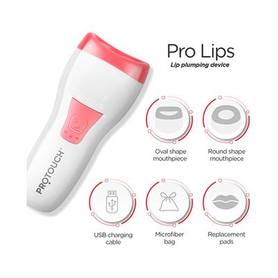 Protouch Pro-lips Lip Plumper Device, Automatic, Smart, Safe & Effective Lip Plumping Solution, Instantly Fuller Plumped Lips, 2 Silicone Suction Head 1's - Lipstick Primers & Plumpers