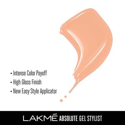 Lakme Absolute Gel Stylist Nail Color 91 Bubble 12 ml - Nail Polish