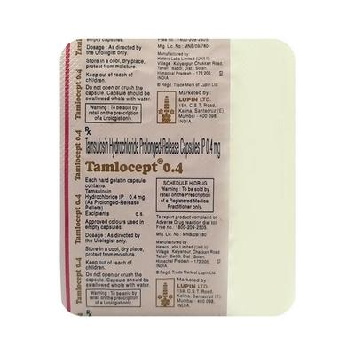 Tamlocept 0.4mg Capsule 15'S - Bladder And Prostate Disorders-Dru