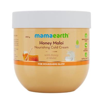 Mamaearth Honey Malai Cold Cream with Honey & Malai For Nourishing Glow 200 gm - Creams/Oils/Lotions