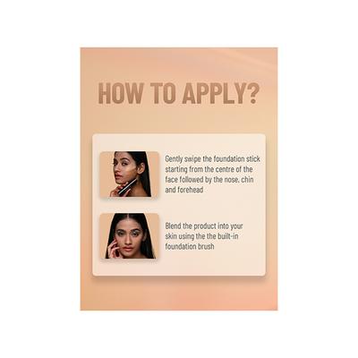 Swiss Beauty Cover and Blend Foundation Stick - Silky Golden 12 gm - Foundation