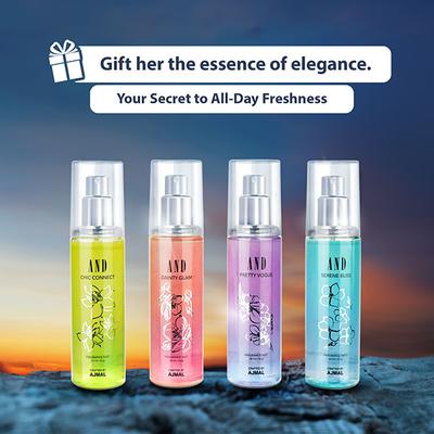 And Body Mist Gift Set for Women Fruity and Floral Long Lasting Fragrance 50 ml Each 4's - Women Perfumes (Edt/Edp)
