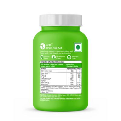 Arth Brain Fog Support Veg Capsules 30's - Nutritional Supplements