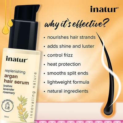 Inatur Moroccan Hair Serum - Argan 50 ml - Hair Serums