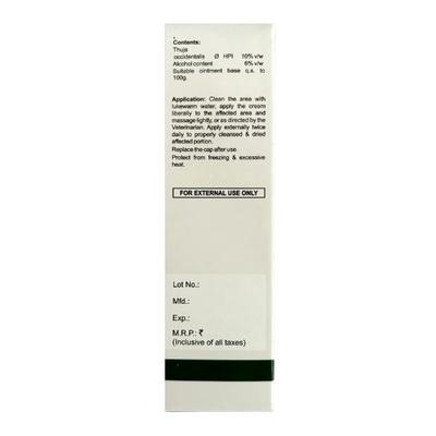 Bakson's Homoeopathy Thuja Ointment (Veterinary) 50 g - Pet Healthcare