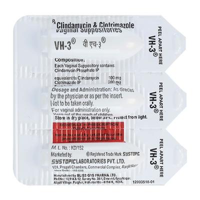 VH 3 VAGINAL Suppositorie 3's - Vaginal Conditions-Pre