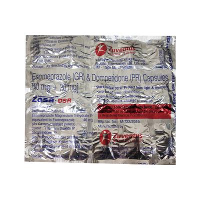 ZOSA DSR Capsule 15's - Ulcer/Reflux/Flatulence-Aaa