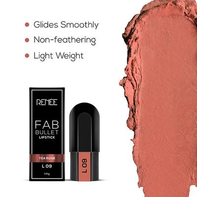 RENEE Fab Bullet L 09 Tea Rose 1.5 gm - Lipsticks