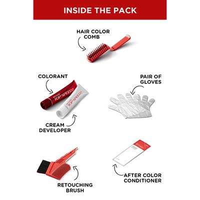 Revlon Top Speed Hair Color For Men - Natural Black 70M (with Outrageous Conditioner) 190 ml - Crème