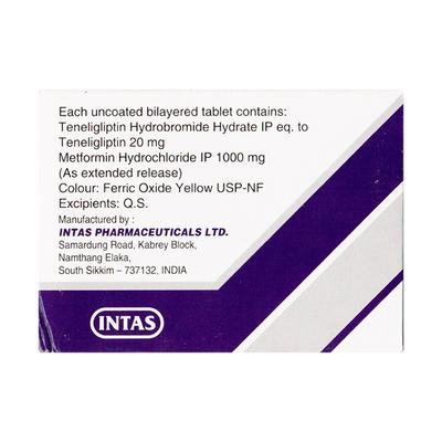 T GLIP M 1000 Tablet 20's - Diabetes-Ant