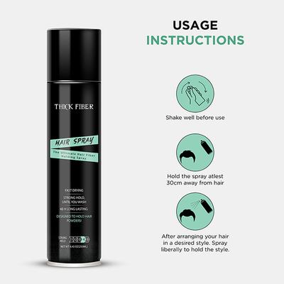 Thick Fiber Hair Spray - Ultimate Holding Spray for Hair Fibers 250 ml - Hair Sprays & Mists