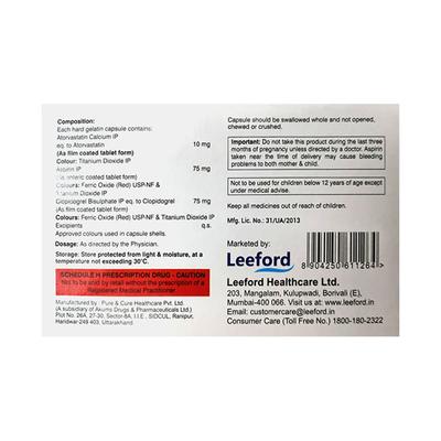 ATORNIZ 10 GOLD Capsule 10s (se) - High Cholesterol-Dys
