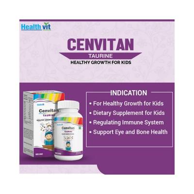 Healthvit Cenvitan Taurine Healthy Growth for Kids- Tablets 60's - General Health