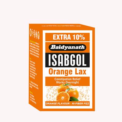 Baidyanath Isabgol Psyllium Husk Powder - Orange Lax 110 g - Digestive Care