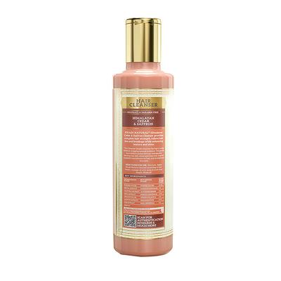 KHADI NATURAL DEODAR(CEDARWOOD)/HIMALYAN CEDAR & SAFFRON CLEANSER/SHAMPOO SULPHATE PARABEN FREE 210 ml - Shampoos