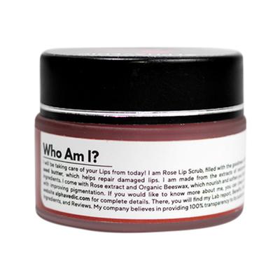 Alphavedic Rose Lip Scrub 15 gm - Lip Scrubs