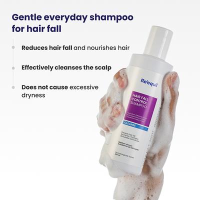 Reequil Hair Fall Control Shampoo With Vitamin B3, B5, & B7 250 ml - Shampoos