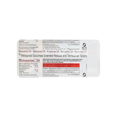 Metosartan 50mg Tablet 10'S - Hypertension-Ana