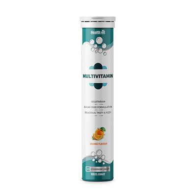 Healthvit Multivitamin Effervescent Tablet - Orange Flavour 20's - Multi-Vitamins