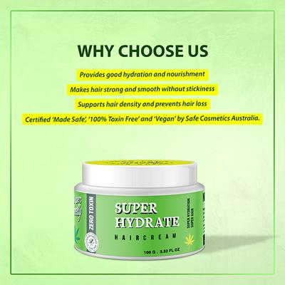 Super Smelly Natural Hydrating Hair Cream 100 gm - Hair Gels & Waxes