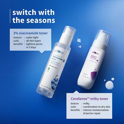 Plum 3% Niacinamide Toner with Rice Water Clarity Boost Fragrance Free 150ml - Toners