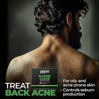 Beardo B-Acne Clear Bathing Bar 3's - Soaps
