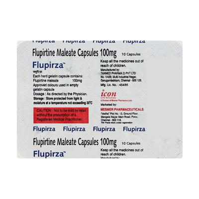 Flupirza 100mg Capsule 10'S - Pain relief-Ano