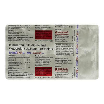TELMA LNB 50 Tablet 10's - Hypertension-Ang