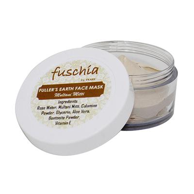Fuschia Fuller's Earth Face Mask - Multani Mitti 50 gm - Masks & Peels