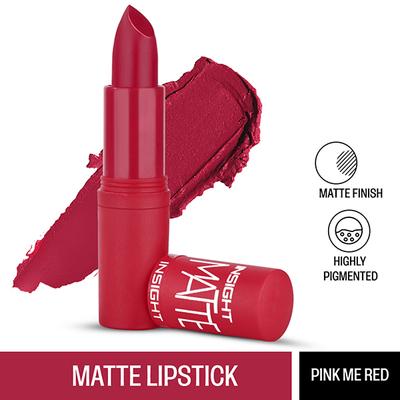 Insight Cosmetics Matte Lipstick - Pink Me Red 4.2 gm - Lipsticks
