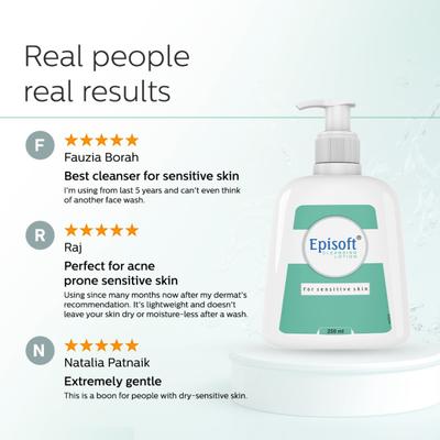 Episoft Cleansing Lotion for Sensitive Skin 250 ml - Face Wash & Cleansers
