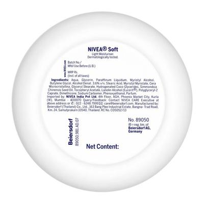 Nivea Soft Light Moisturiser 200 ml - Face Creams