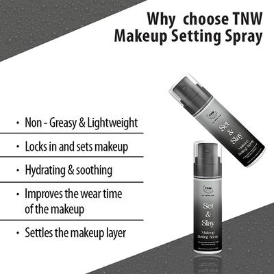 Tnw The Natural Wash Set and Slay Makeup Setting Spray, Locks Makeup 50 ml - Setting Spray