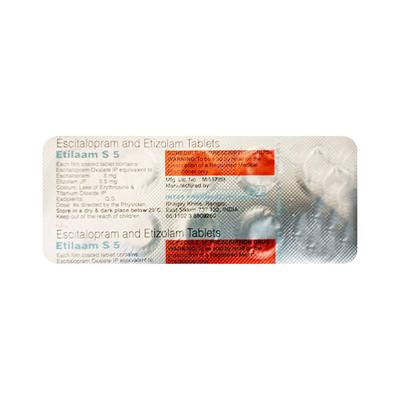Etilaam S 5mg Tablet 10'S - Depression-Ant