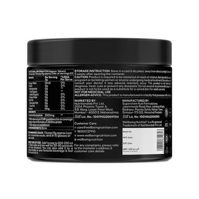 Wellbeing Nutrition 100% Pure Micronised Creatine Powder Monohydrate - Unflavoured, 30 Servings 100 gm - Nutritional Supplements