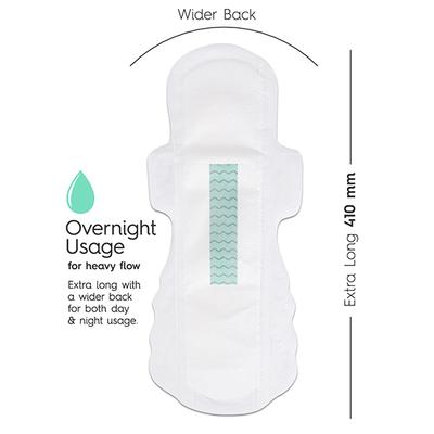 Clovia Sanitary Pads- XXXL for Overnight Usage - 410mm (Pack of 10) 1's - Night Cream