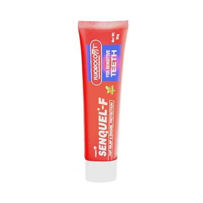 SENQUEL F FAST RELIEF & ENAMEL PROTECTION SUGAR FREE Tooth Paste 50g - Oral Care - P-Mou