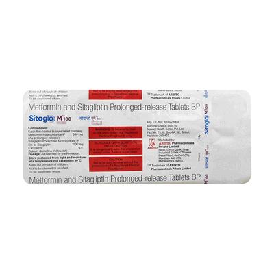 SITAGLO M 100/500 Tablet 15's - Diabetes-Ant