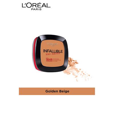 L'Oreal Paris Infallible Pro Matte Pressed Powder, 600 Golden Beige 9 Gm - Compact Powder