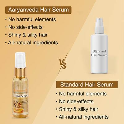 Aryanveda Hair Serum Vitalized With Walnut Oil - Serum For Hair Growth And Straightening, 45 Ml 45 ml - Hair Serums