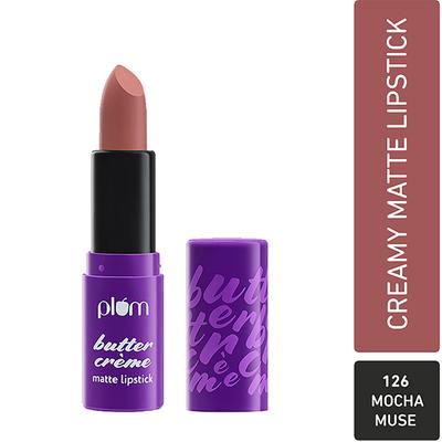 Plum Butter Creme Matte Lipstick 126 Mocha Muse 1 Pcs - Lipsticks
