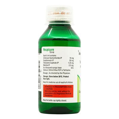 Respicure Syrup 100ml - Cough And Cold-Cou