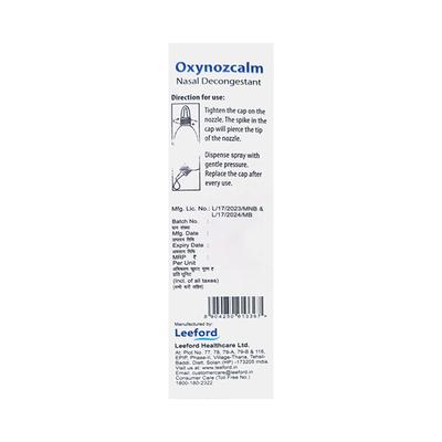 OXYNOZCALM Nasal Solution 10ml - Ear Conditions-EAA