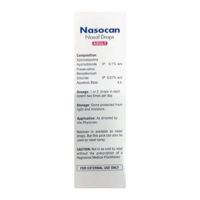 Nasocan Nasal Drops 10ml - Nasal Congestion-Nas