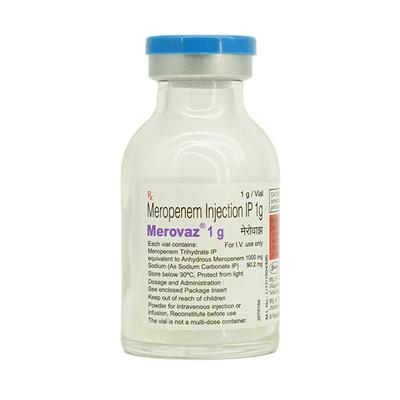 MEROVAZ 1gm Injection 1's - Bacterial Infections-OBL