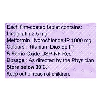 LINAPRIDE M 1000 Tablet 10's - Diabetes-Ant