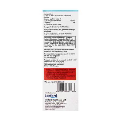 ZEFWAY 100 Strawberry Flavour Oral Suspension 30ml - Bacterial Infections-Cep