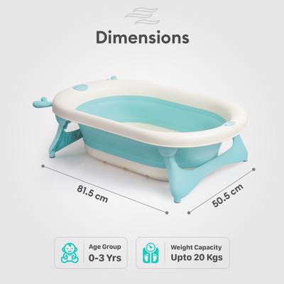 R for Rabbit Bubble Double Aqua Baby Bath Tub - Blue 1's - Bathing Essentials
