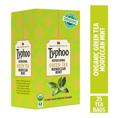 Typhoo Refreshing Green Tea Bag - Moroccan Mint 25's - Green/Herbal Teas